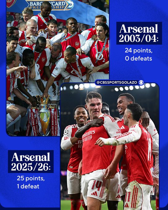 轨迹和03/04赛季相似的阿森纳，本赛季可否等来英超冠军？