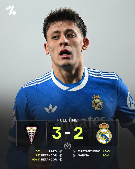 千古奇冤阿隆索：皇马2-3不敌阿尔瓦赛特，国王杯被淘汰出局