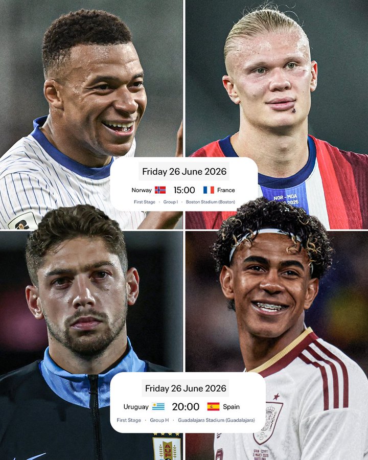 ESPN预热世界杯：6月27日，姆巴佩哈兰德&亚马尔或均登场