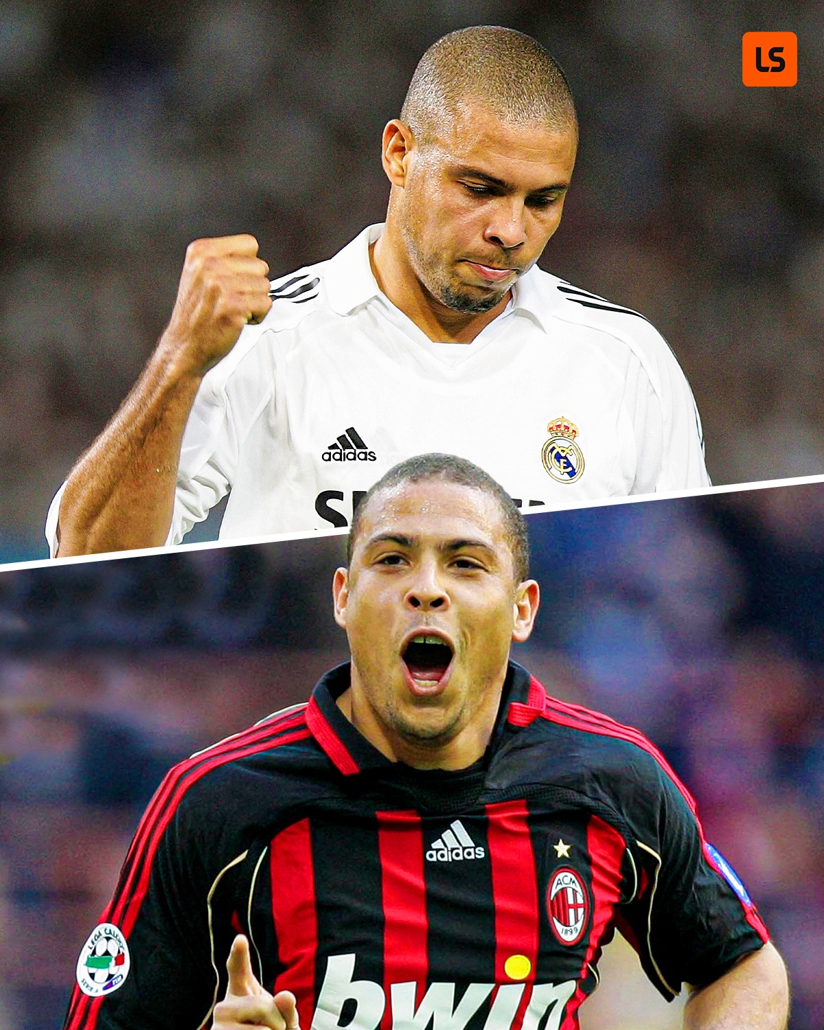 继外星人，卡卡和小贝之后，魔笛成第四位效力过皇马和米兰的球员