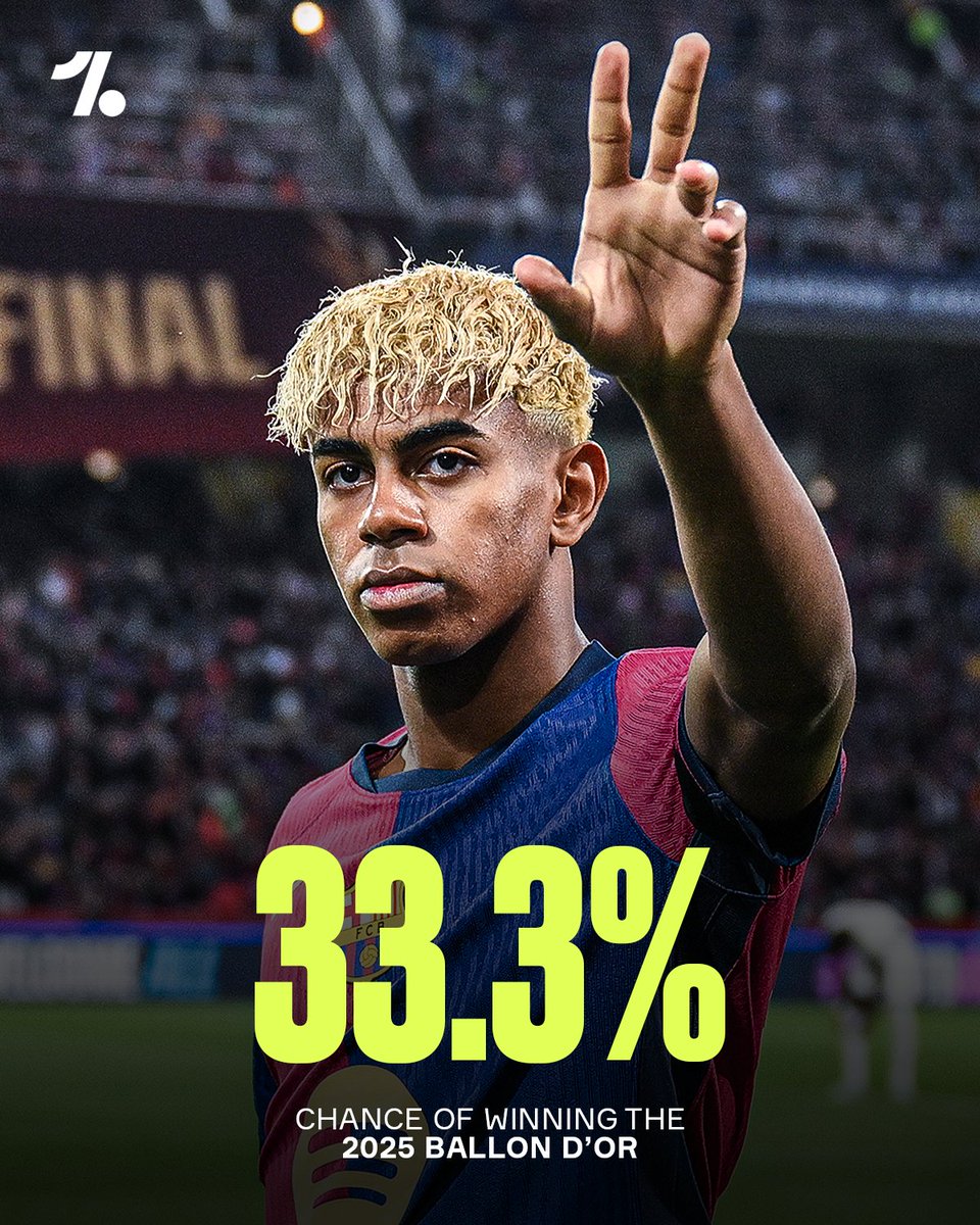 25年度金球奖预测：亚马尔，拉菲尼亚&登贝莱排名前三