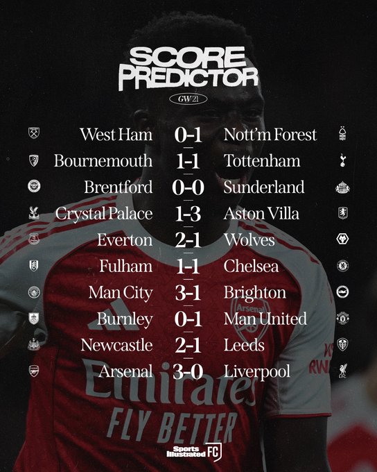 体育画报预测英超：切尔西客平，曼城3-1布莱顿，曼联1-0胜