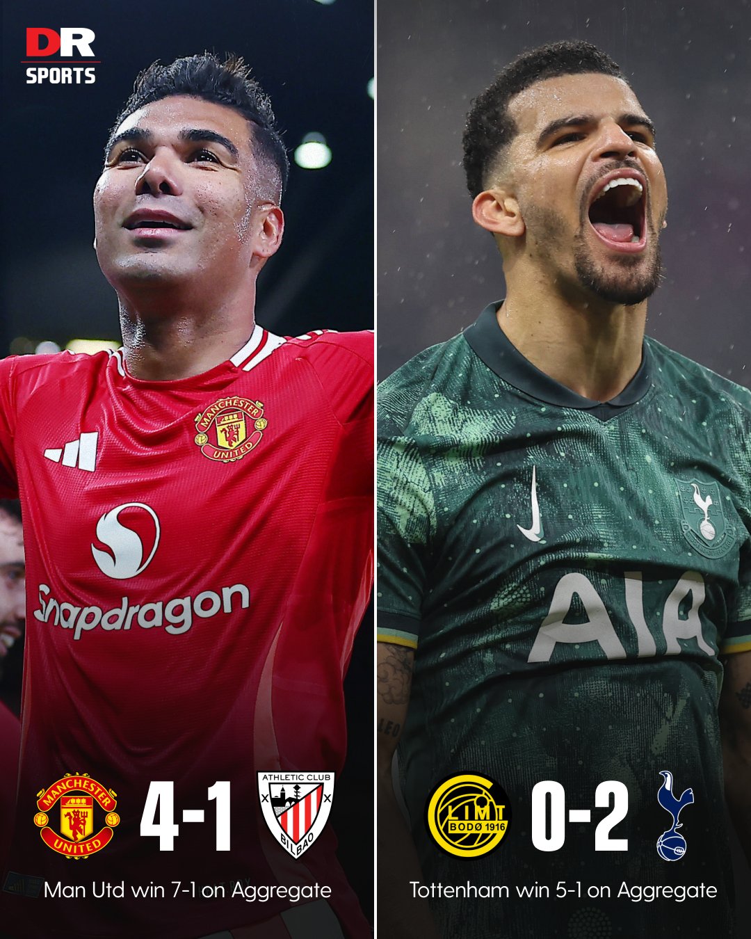 曼联、热刺&切尔西晋级欧战决赛，其中曼联将同热刺争夺欧联冠军