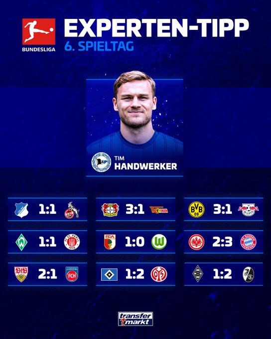 德转预测：霍村科隆平局，多特3-1莱比锡，法兰克福2-3拜仁