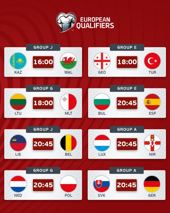 欧预赛预测：荷兰3-1波兰，保加利亚0-3西班牙，卢森堡平