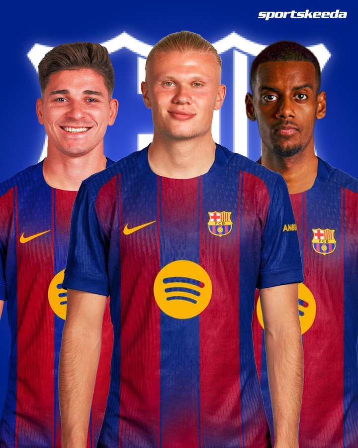 巴萨寻找莱万接班人：哈兰德，阿尔瓦雷斯和伊萨克均成为候选人