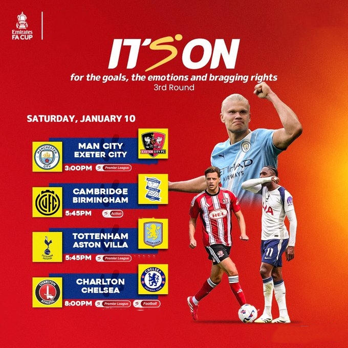 足总杯预测：热刺1-2维拉，纽卡2-1伯恩茅，埃弗顿1-0胜