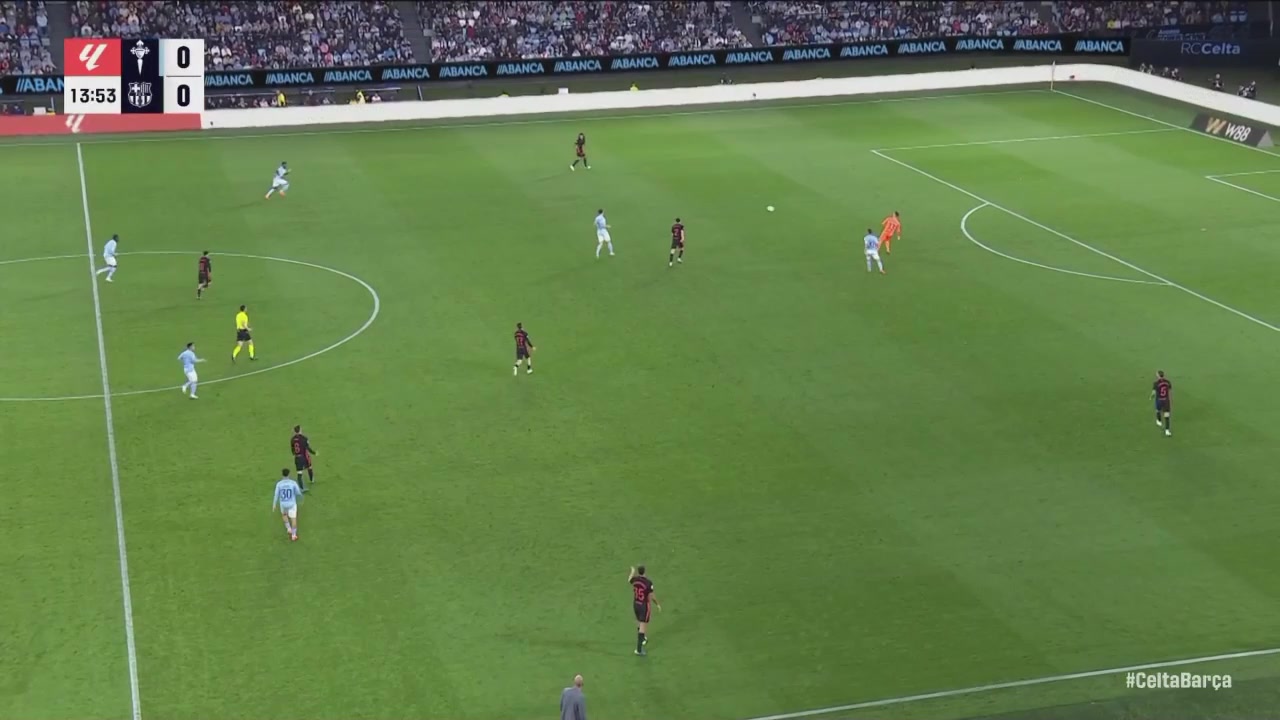 巴萨先下一城！孔德长传明格萨防守失误！拉菲尼亚单刀冷静破门！-24VS直播