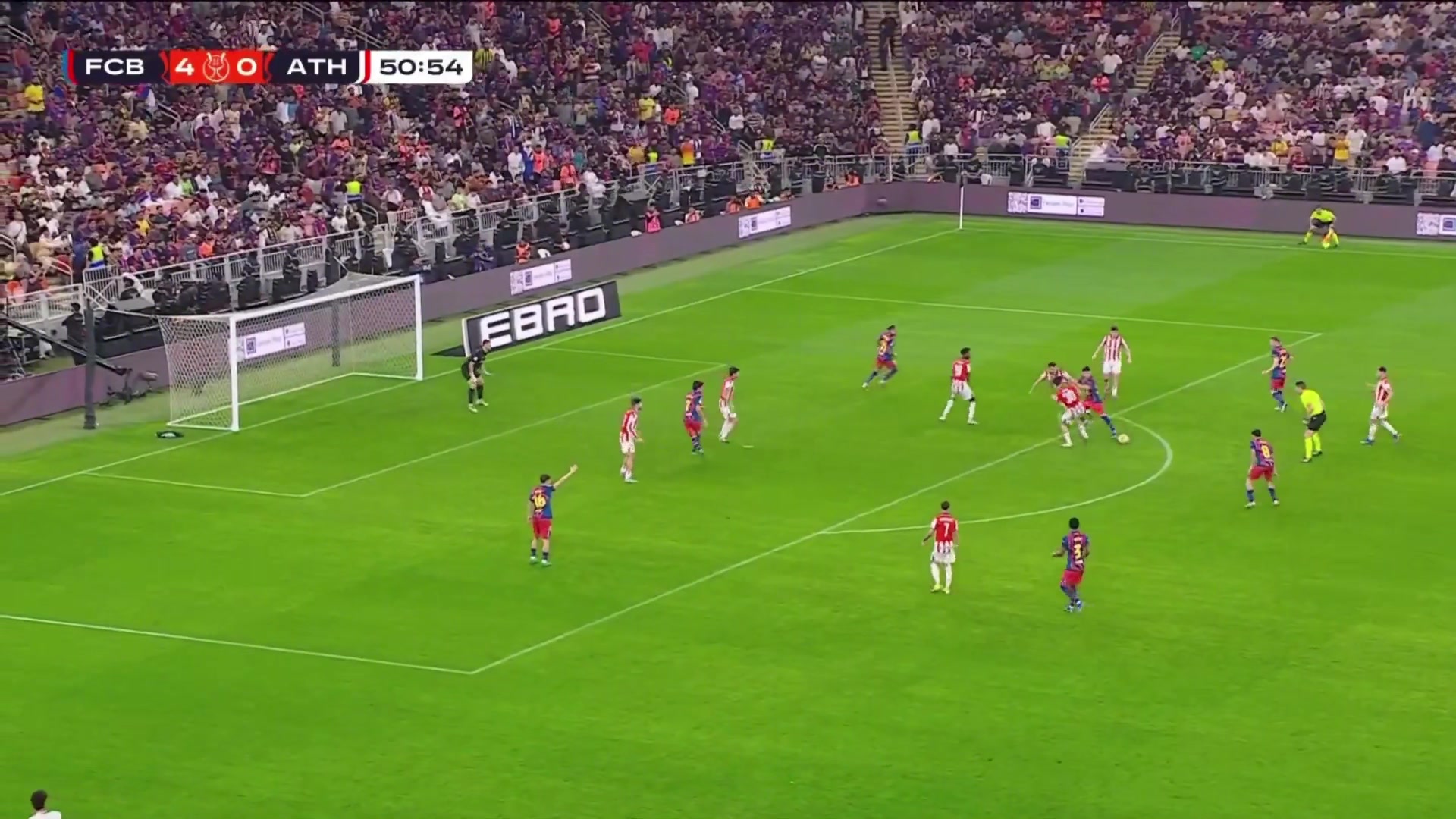 停不下来！巴德吉再度助攻拉菲尼亚破门，巴萨5-0领先毕尔！-24VS直播